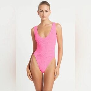 NWT Bond-Eye Australia Mara Pink Tiger New Barbie Monokini Bikini Bound One Size
